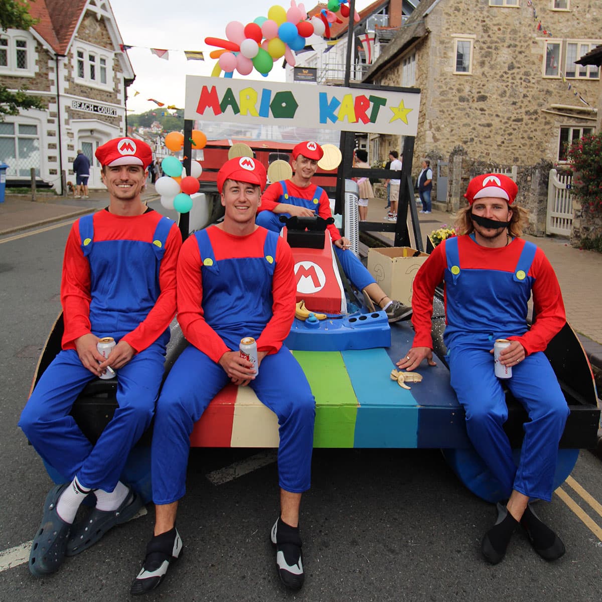 Beer Regatta festivities on Fore Street