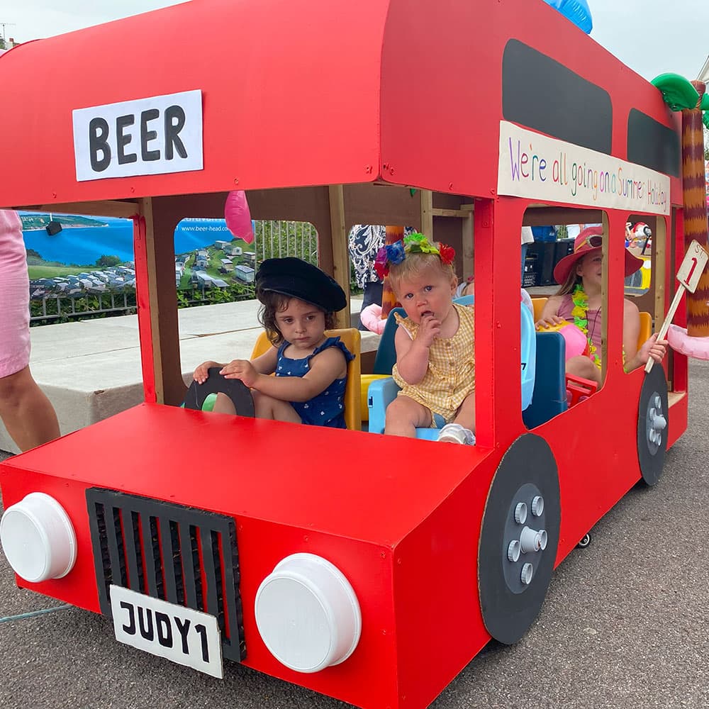 Fancy dress crew celebrating during Beer Regatta week
